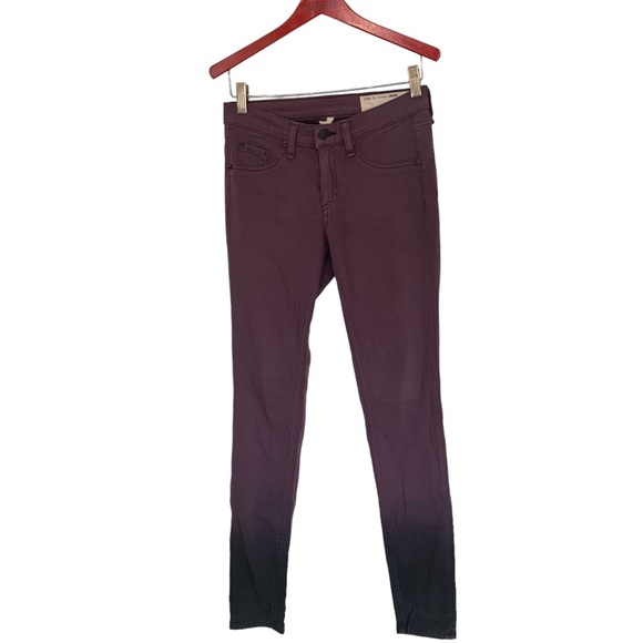 Rag & Bone Jegging Wine Ombre Jean Size 25 - Picture 3 of 10